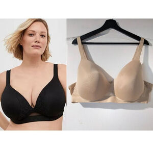 Lane Bryant Cacique | Lightly Lined Full Coverage Mesh Underwire Bra (44C)